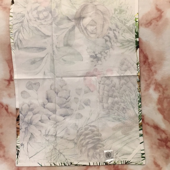 Michel Design Works Winter Christmas Pine Botanical Floral Kitchen Towel NWT - Picture 10 of 16